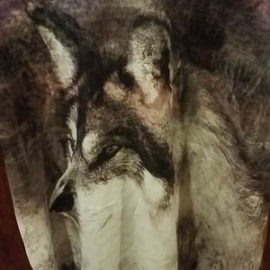 Ladies wolf blouse